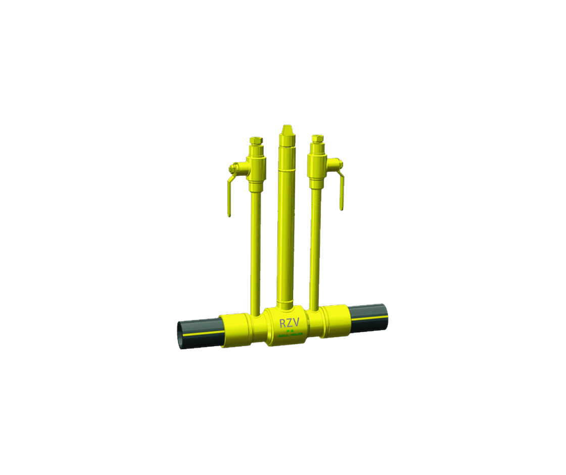Buried Bleed · Gear fully welded ball valve